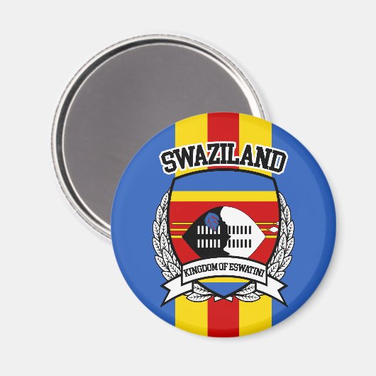 Swasiland Magnet (Vorderseite/Rückseite)