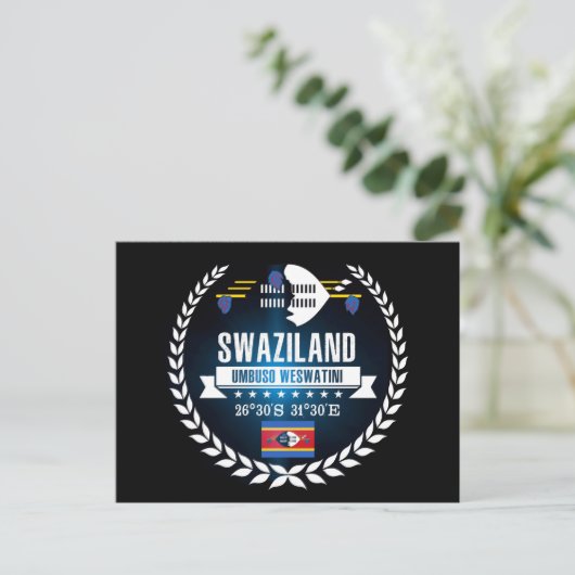 Swasiland Postkarte (Stehend Vorderseite)