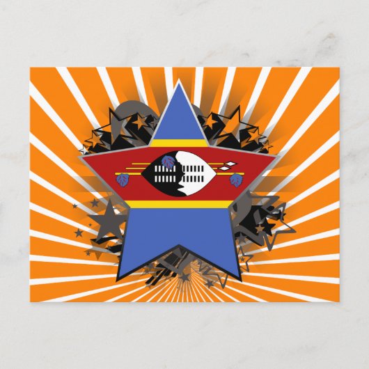 Swasiland Stern Postkarte (Vorderseite)