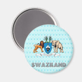 Swasiland-Wappen Magnet (Vorderseite/Rückseite)