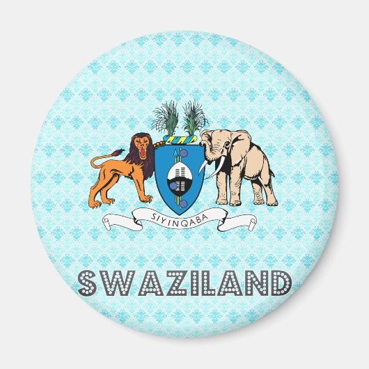 Swasiland-Wappen Magnet (Vorne)