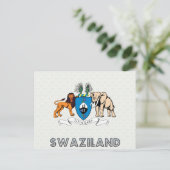 Swasiland-Wappen Postkarte (Stehend Vorderseite)