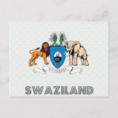 Swasiland-Wappen Postkarte (Vorderseite)