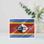 Swasiland - Waving Flag - Postkarte (Stehend Vorderseite)