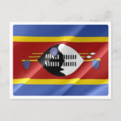 Swasiland - Waving Flag - Postkarte (Vorderseite)