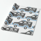 SWAT-Auto Geschenkpapier (Ungerollt)