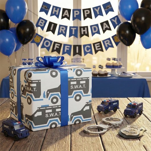 SWAT Car Geschenkpapier