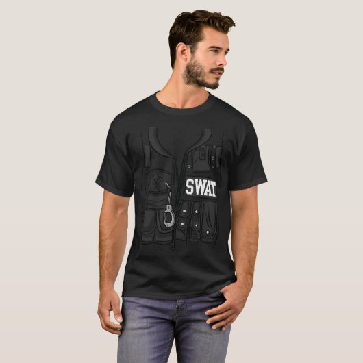 SWAT Costume Funny Halloween KostümSWAT T-Shirt (Vorne ganz)
