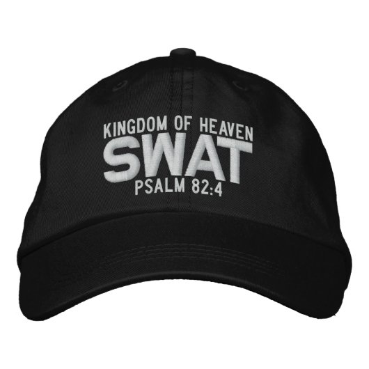 SWAT Custom Baseball Cap Bestickte Baseballkappe (Vorderseite)
