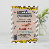 SWAT-Geburtstagseinladung Einladung (Stehend Vorderseite)