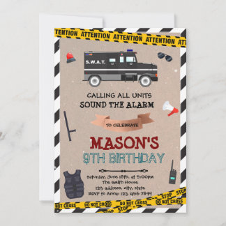 SWAT-Geburtstagseinladung Einladung
