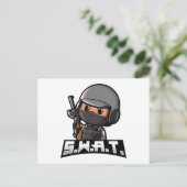 Swat Postkarte (Stehend Vorderseite)