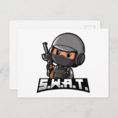 Swat Postkarte (Vorne/Hinten)