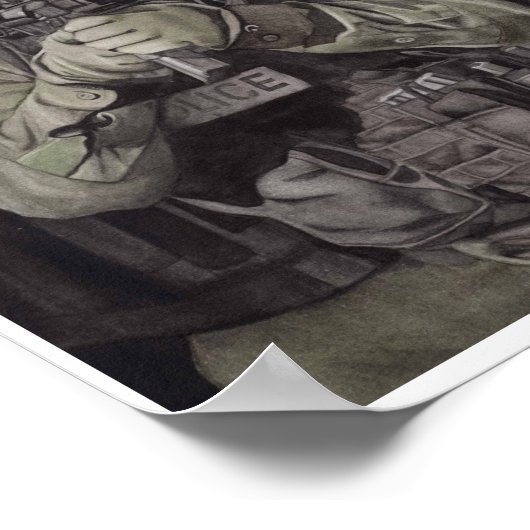 SWAT Team Art Print geeignet für Framing Miranda Poster (Ecke)