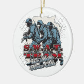 SWAT-Team-Hausbesuche Keramikornament (Links)