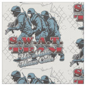 SWAT-Team-Hausbesuche Stoff (Nahaufnahme)