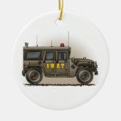 SWAT-Team-Hummer-Polizeiwagen-Verzierung Keramik Ornament (Vorne)