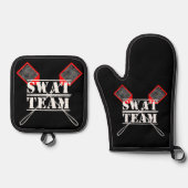 SWAT Team Oven Mitt und Pot Holder Ofenhandschuh & Topflappen-Set (Vorderseite)