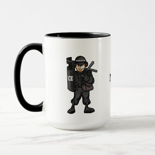 SWAT Team Policeman Tasse (Links)