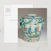 Swatow-Polychrome-Gläser, Ende des 16. Jahrhundert Postkarte (Vorne/Hinten)