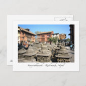 Swayambhunath-Ansicht Postkarte (Vorne/Hinten)