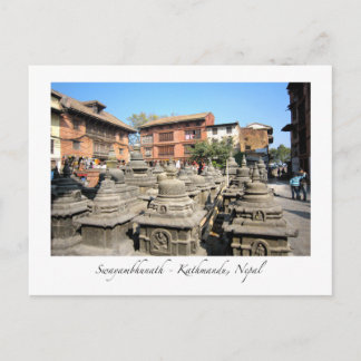 Swayambhunath-Ansicht Postkarte