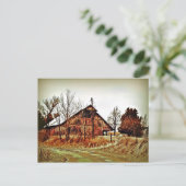 Swayback Barn Postkarte (Stehend Vorderseite)