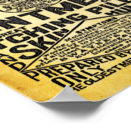 Swaynes Salbe Werbung Print Poster (Ecke)