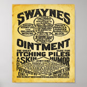 Swaynes Salbe Werbung Print Poster (Vorne)