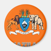 Swazi Emblem Magnet (Vorne)
