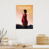 Swaziland africa Reiseplakatlandschaft Natur Poster (Küche)