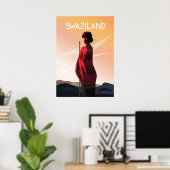 Swaziland africa Reiseplakatlandschaft Natur Poster (Heimbüro)