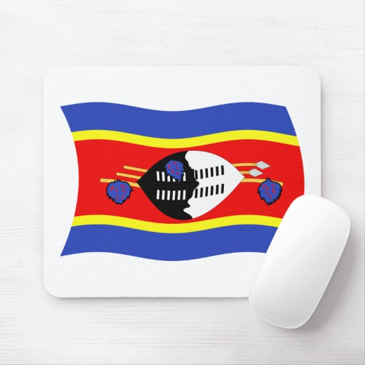 Swaziland Flag Mousepad (Mit Mouse)