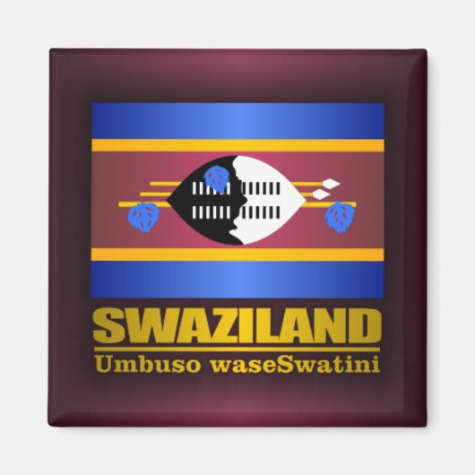 Swaziland Pride Magnet (Vorne)