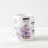 Swear Affirmation Watercolor Floral Kaffeetasse (Mittel)