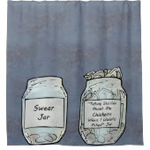 Swear Jar und Chicken Jar Duschvorhang (Vorderseite)