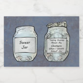 Swear Jar und Chicken Jar Lebensmitteletikett (Einzelnes Label)