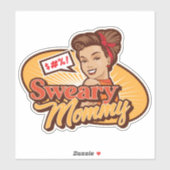 Sweary Mommy Original Logo Die Aufkleber schneiden (Blatt)