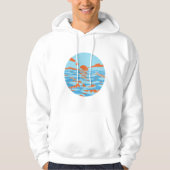Sweat à Capuche "Sunset Wave" Hoodie (Vorderseite)