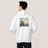 Sweat à Capuche "Sunset Wave" Hoodie (Schwarz voll)