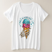 Sweat As Sugar Cold As Ice Große Größe T-Shirt (Design vorne)