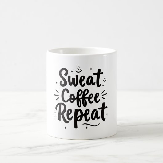 Sweat → Coffee Repeat-Tasse Kaffeetasse (Mittel)