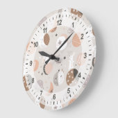 Sweat Dream Bunnies im Weltraummuster Große Wanduhr (Winkel)