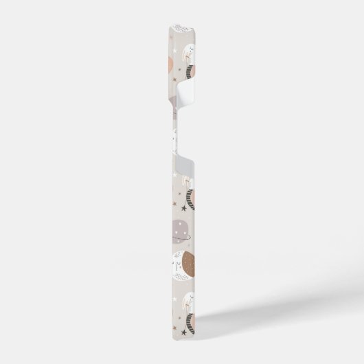 Sweat Dream Bunnies im Weltraummuster iPhone Hülle (Linke Seite)