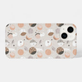 Sweat Dream Bunnies im Weltraummuster iPhone Hülle (Rückseite (Horizontal))