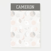 Sweat Dream Bunnies im Weltraummuster Post-it Klebezettel (Vorderseite)