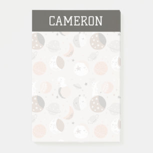 Sweat Dream Bunnies im Weltraummuster Post-it Klebezettel