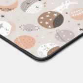 Sweat Dream Bunnies im Weltraummuster Schreibtischunterlage (Ecke)