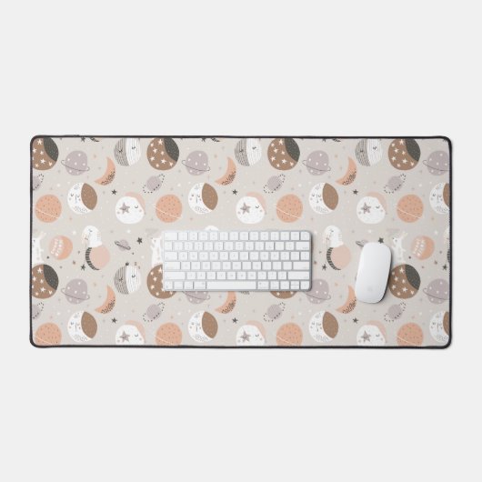 Sweat Dream Bunnies im Weltraummuster Schreibtischunterlage (Tastatur & Maus)