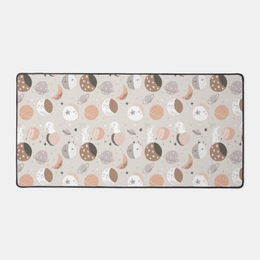 Sweat Dream Bunnies im Weltraummuster Schreibtischunterlage (Vorderseite)